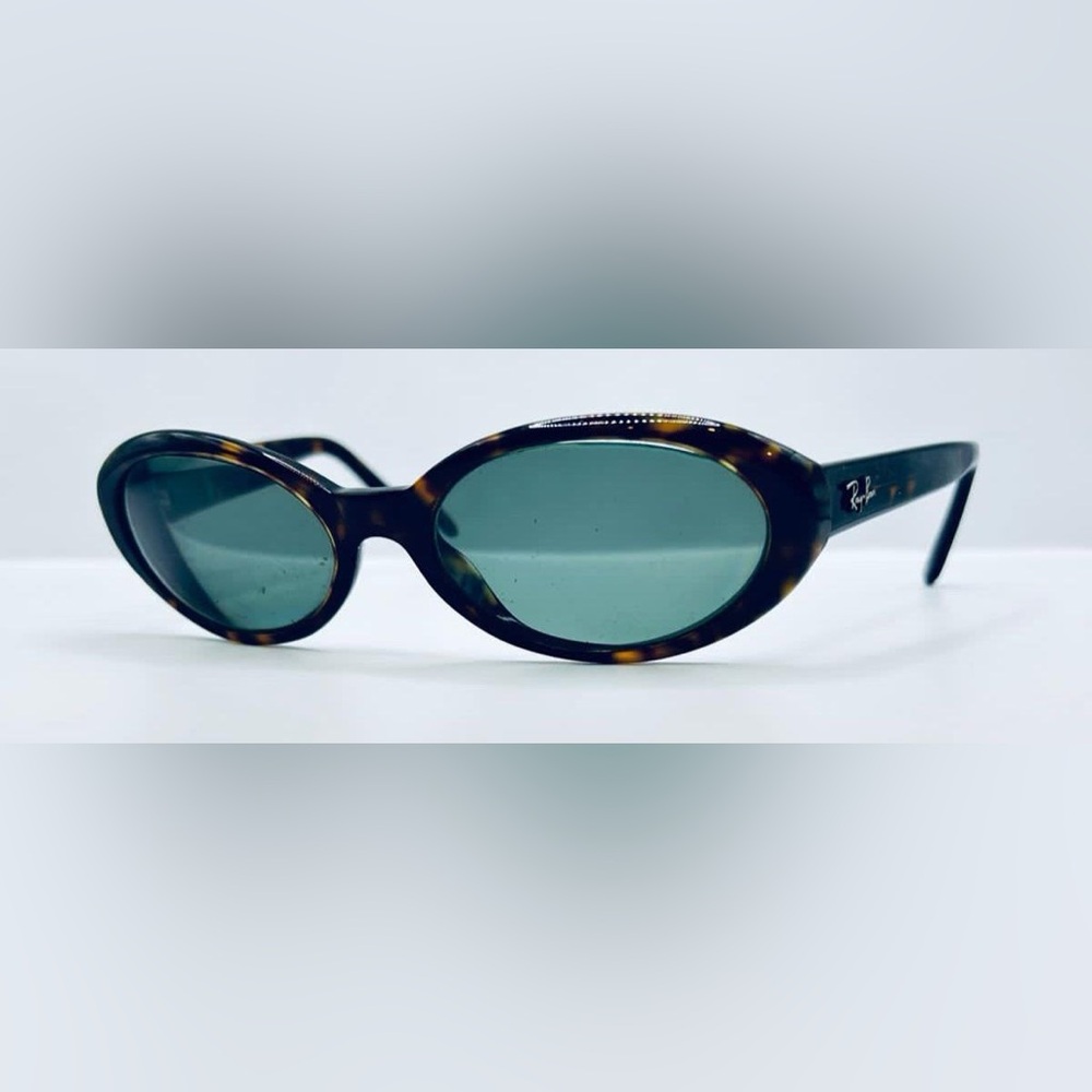 Vintage Ray Ban RB2110 Tortoise Oval Sunglasses Frames Only - Picture 2 of 7